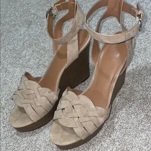 Women's Tan Wedge Sandals